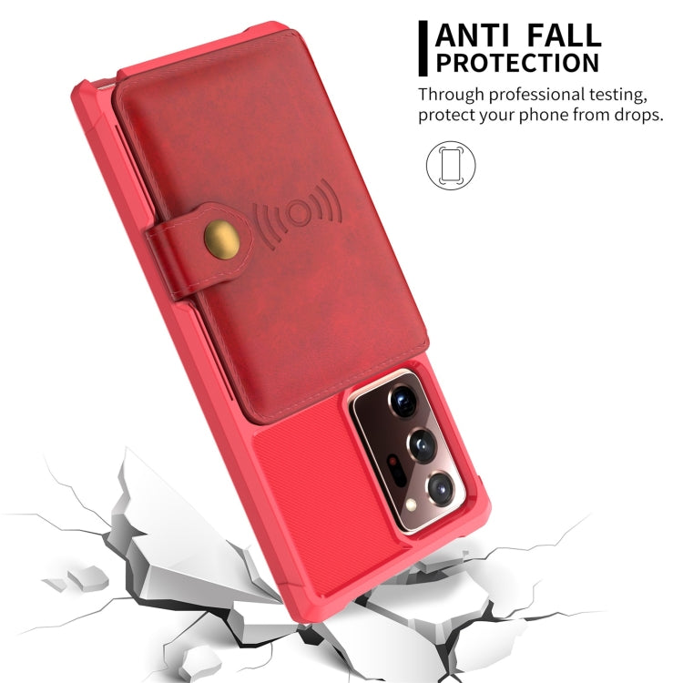 For Samsung Galaxy Note20 Ultra Magnetic Wallet Card Bag Leather Phone Case