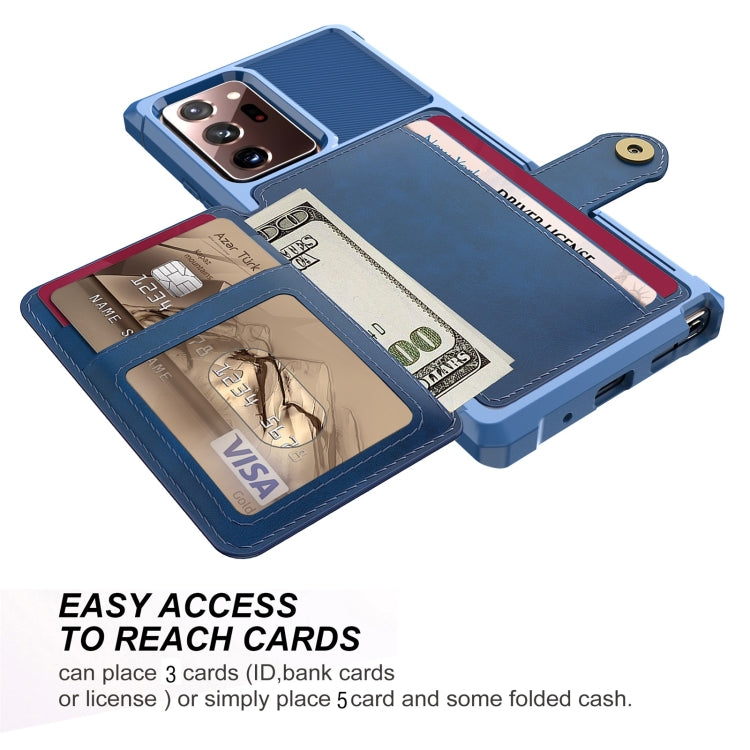 For Samsung Galaxy Note20 Ultra Magnetic Wallet Card Bag Leather Phone Case