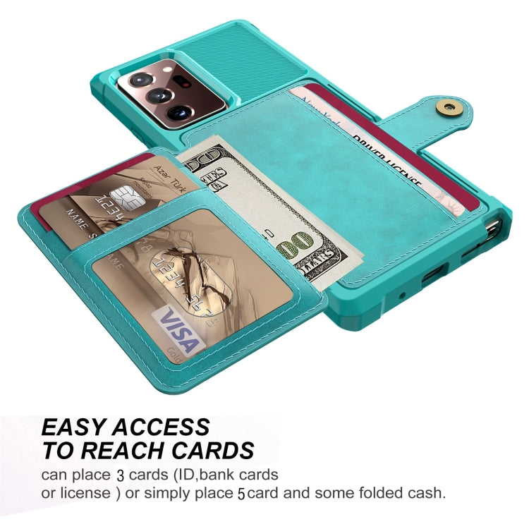 For Samsung Galaxy Note20 Ultra Magnetic Wallet Card Bag Leather Phone Case