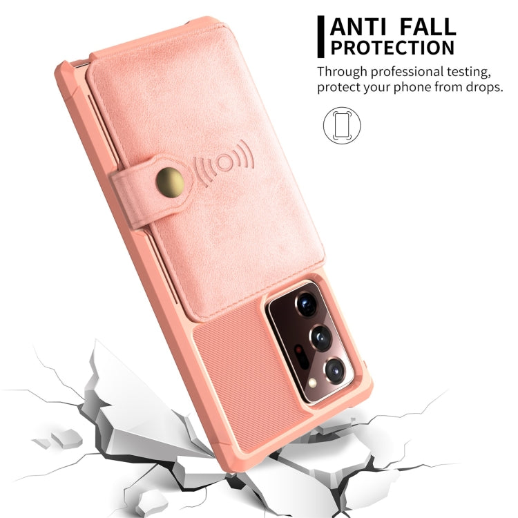 For Samsung Galaxy Note20 Ultra Magnetic Wallet Card Bag Leather Phone Case