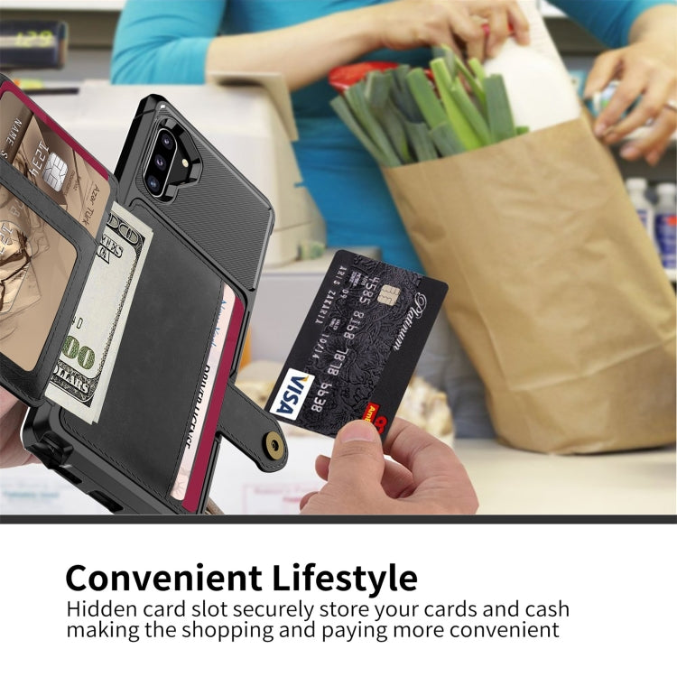 For Samsung Galaxy Note10 Magnetic Wallet Card Bag Leather Phone Case