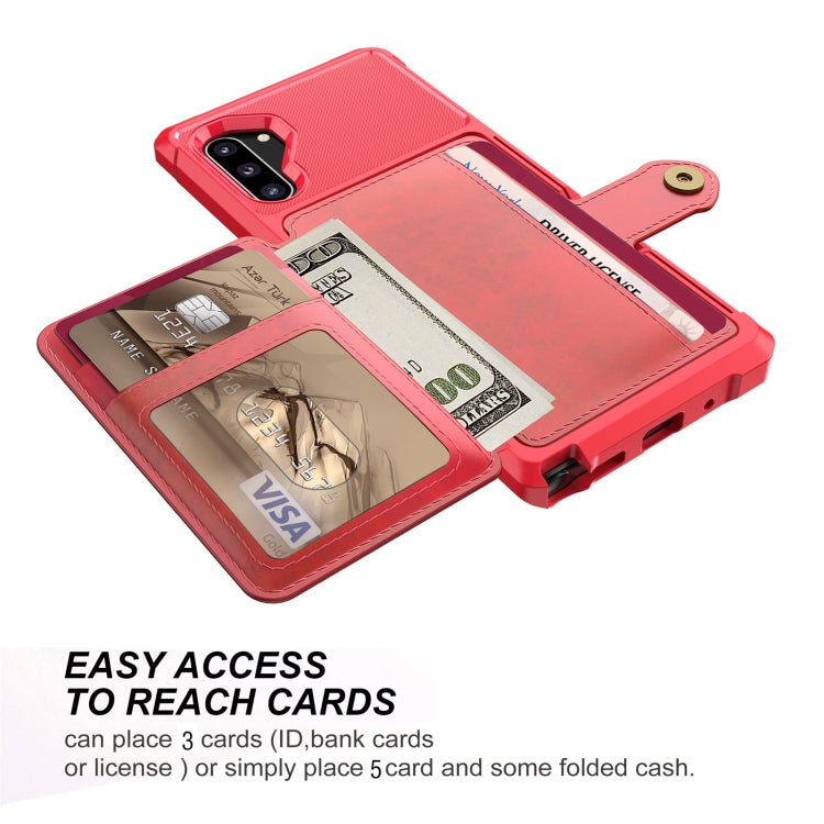 For Samsung Galaxy Note10 Magnetic Wallet Card Bag Leather Phone Case