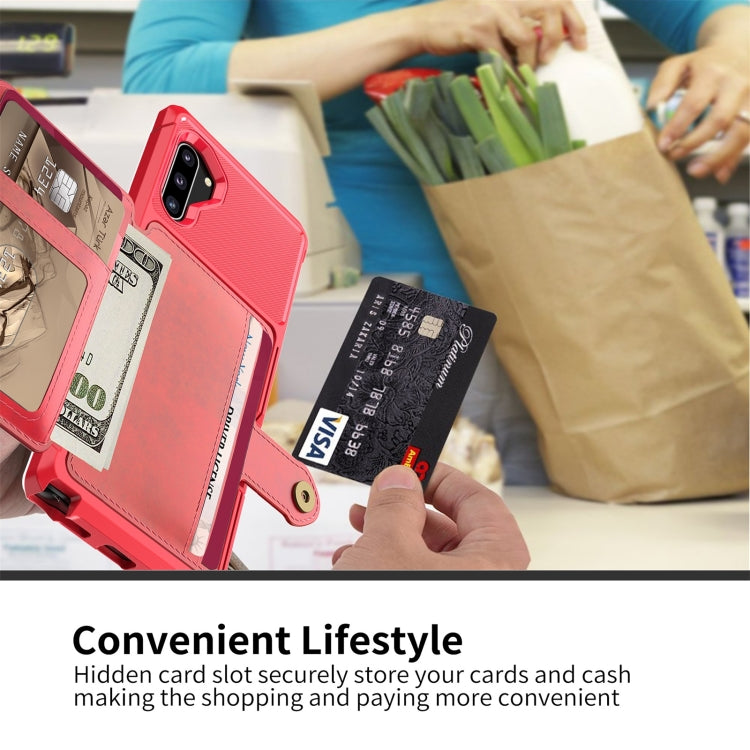 For Samsung Galaxy Note10 Magnetic Wallet Card Bag Leather Phone Case