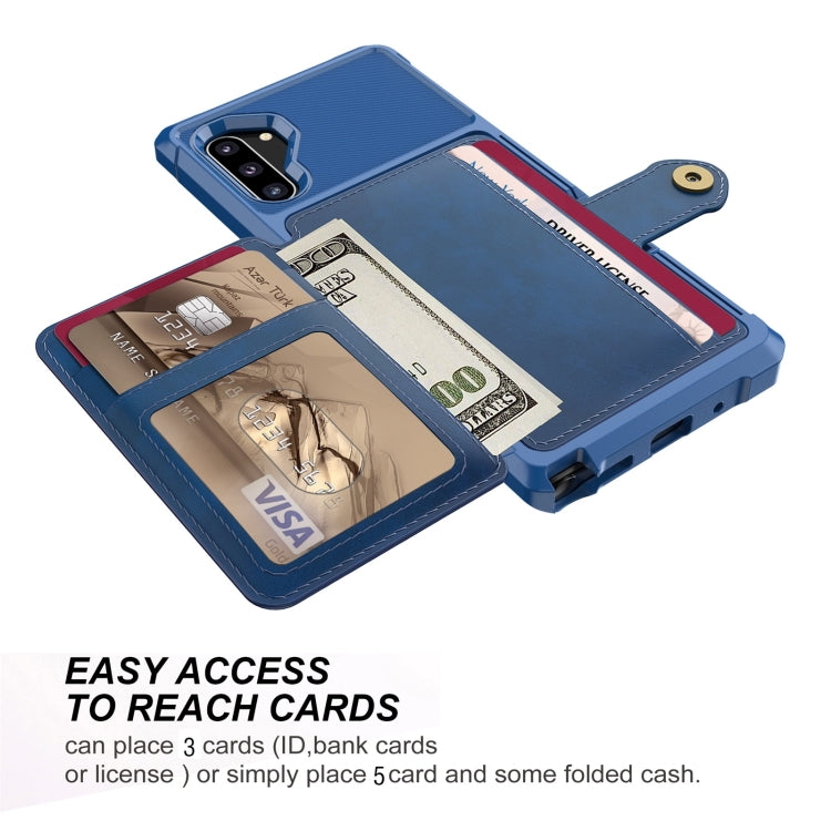 For Samsung Galaxy Note10 Magnetic Wallet Card Bag Leather Phone Case