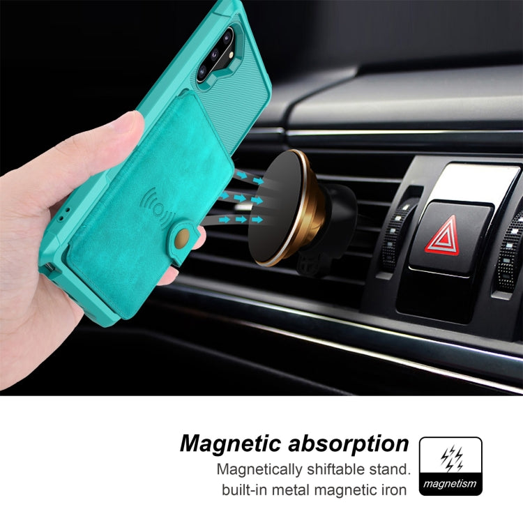 For Samsung Galaxy Note10 Magnetic Wallet Card Bag Leather Phone Case
