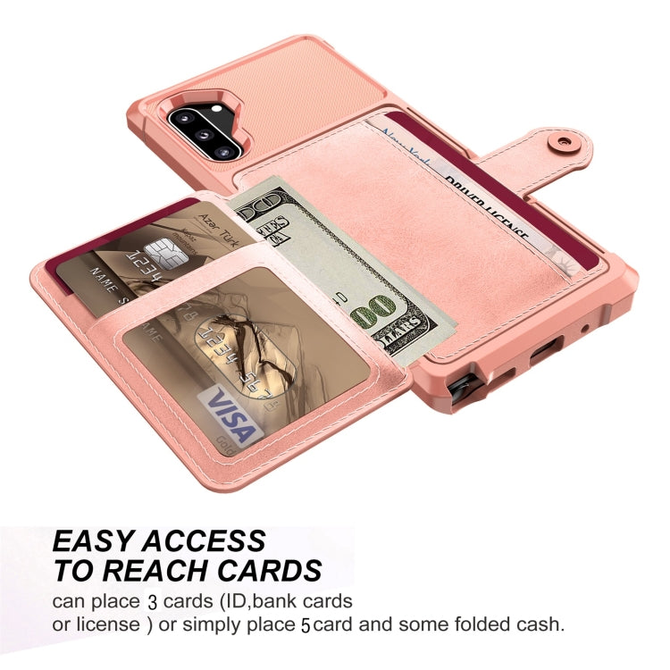 For Samsung Galaxy Note10 Magnetic Wallet Card Bag Leather Phone Case