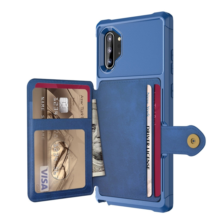 For Samsung Galaxy Note10+ Magnetic Wallet Card Bag Leather Phone Case