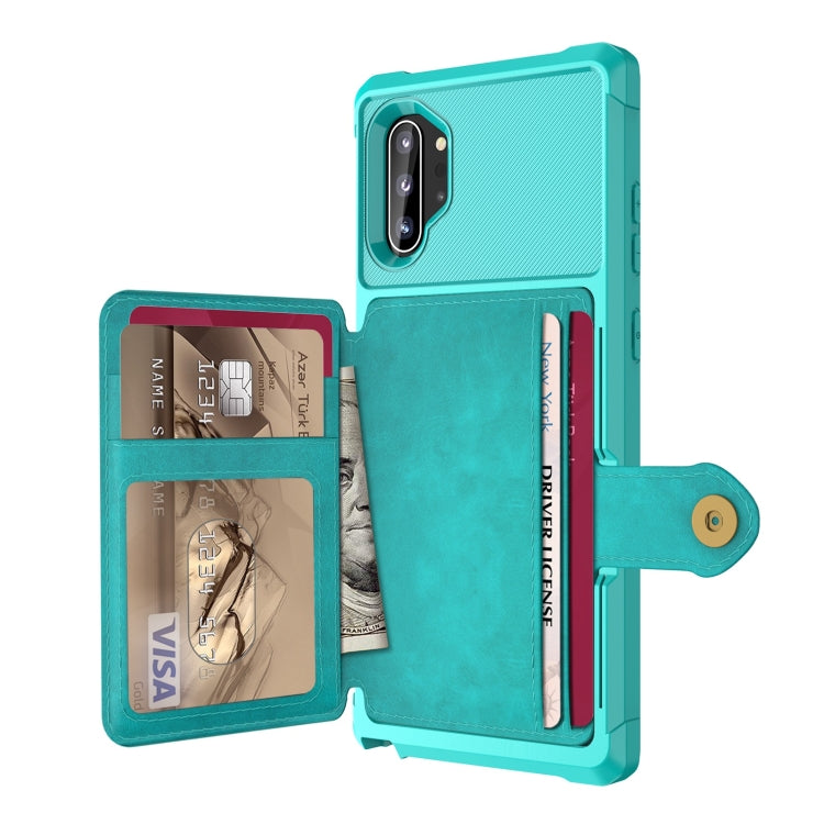 For Samsung Galaxy Note10+ Magnetic Wallet Card Bag Leather Phone Case