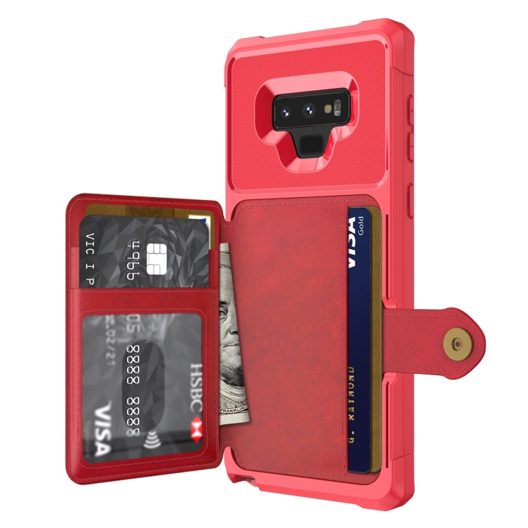 For Samsung Galaxy Note9 Magnetic Wallet Card Bag Leather Phone Case