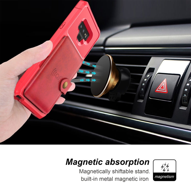 For Samsung Galaxy Note9 Magnetic Wallet Card Bag Leather Phone Case