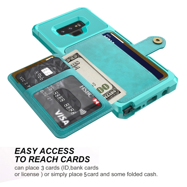 For Samsung Galaxy Note9 Magnetic Wallet Card Bag Leather Phone Case