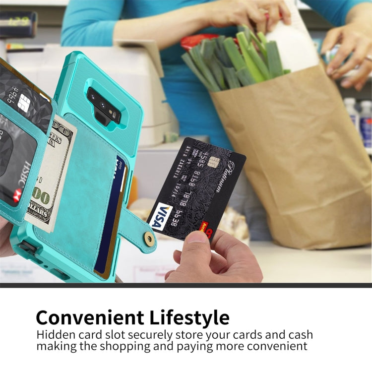 For Samsung Galaxy Note9 Magnetic Wallet Card Bag Leather Phone Case