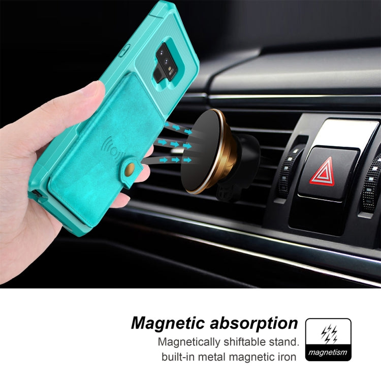 For Samsung Galaxy Note9 Magnetic Wallet Card Bag Leather Phone Case