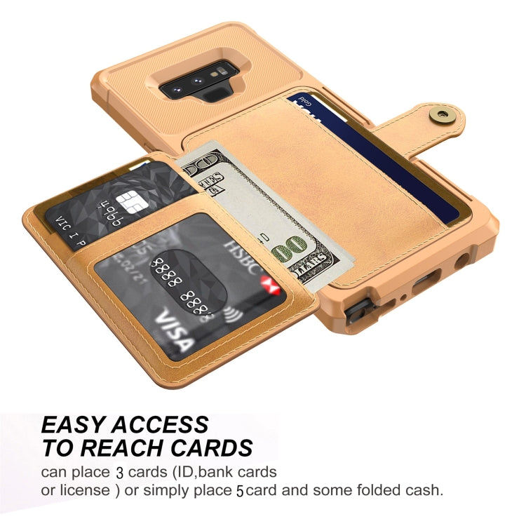 For Samsung Galaxy Note9 Magnetic Wallet Card Bag Leather Phone Case