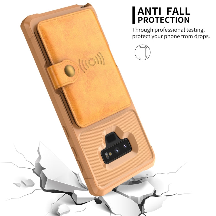 For Samsung Galaxy Note9 Magnetic Wallet Card Bag Leather Phone Case