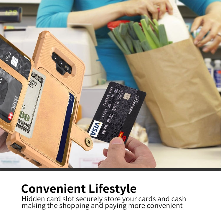 For Samsung Galaxy Note9 Magnetic Wallet Card Bag Leather Phone Case