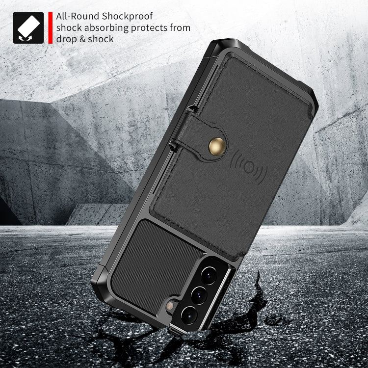 For Samsung Galaxy S21 FE 5G Magnetic Wallet Card Bag Leather Phone Case