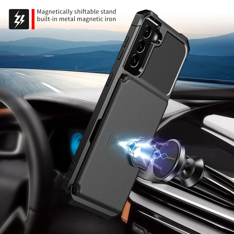 For Samsung Galaxy S21 FE 5G Magnetic Wallet Card Bag Leather Phone Case