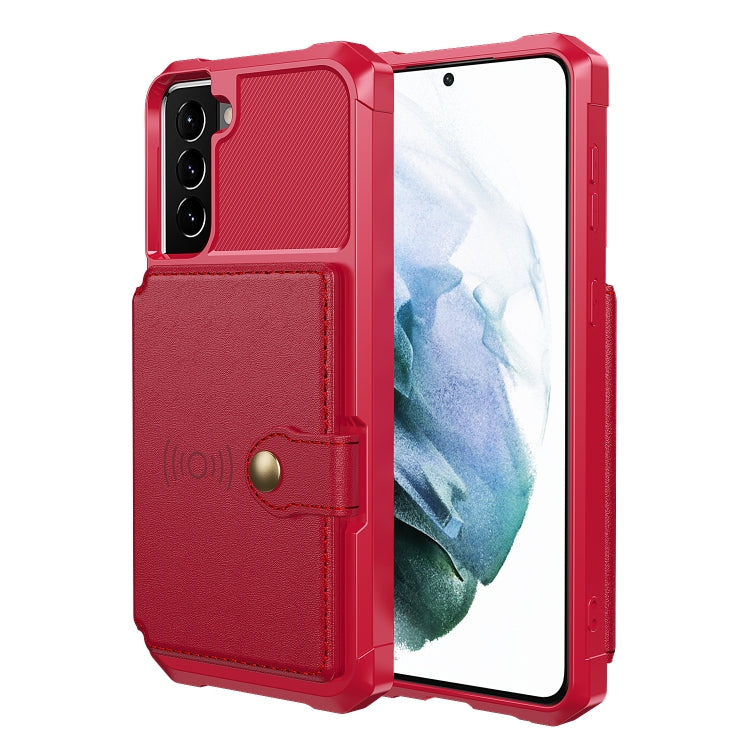 For Samsung Galaxy S21 FE 5G Magnetic Wallet Card Bag Leather Phone Case