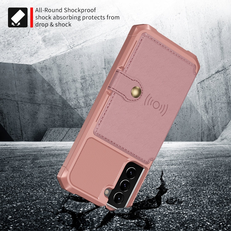 For Samsung Galaxy S21 FE 5G Magnetic Wallet Card Bag Leather Phone Case