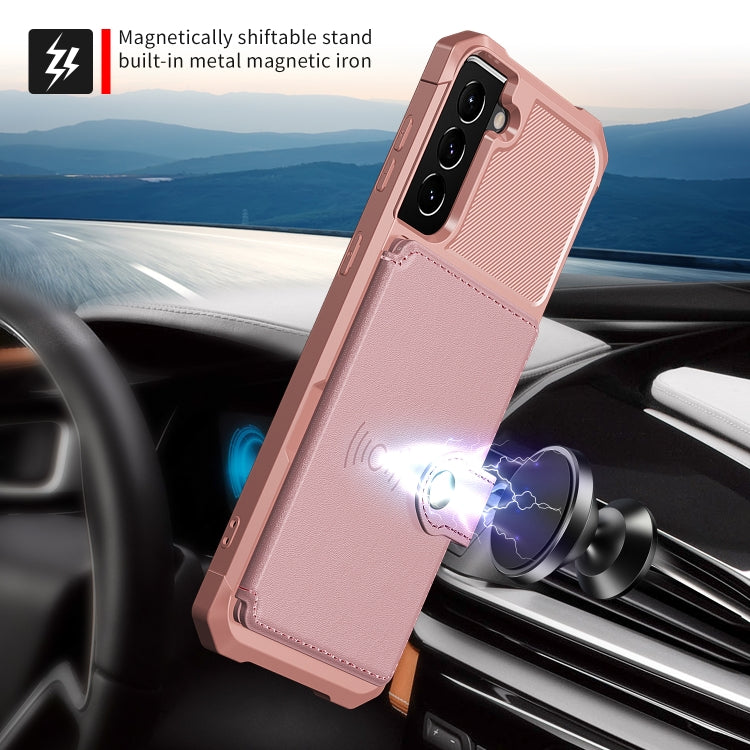 For Samsung Galaxy S21 FE 5G Magnetic Wallet Card Bag Leather Phone Case
