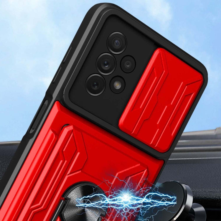 For Samsung Galaxy A13 4G Sliding Camshield Card Phone Case