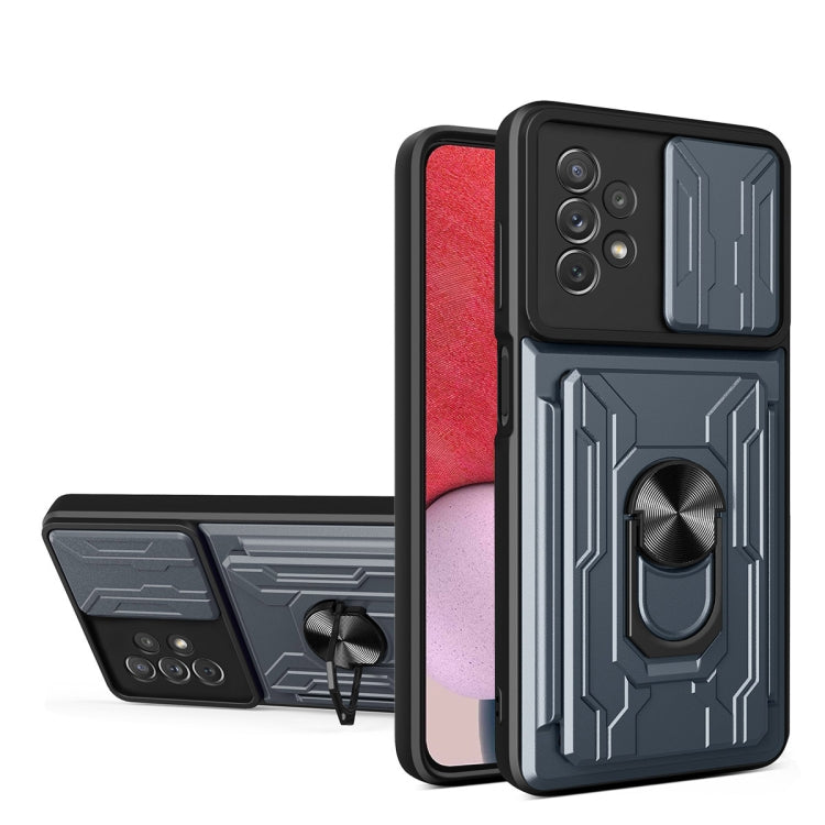 For Samsung Galaxy A13 4G Sliding Camshield Card Phone Case