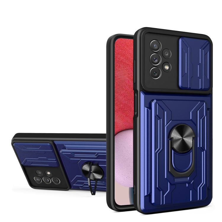 For Samsung Galaxy A13 4G Sliding Camshield Card Phone Case