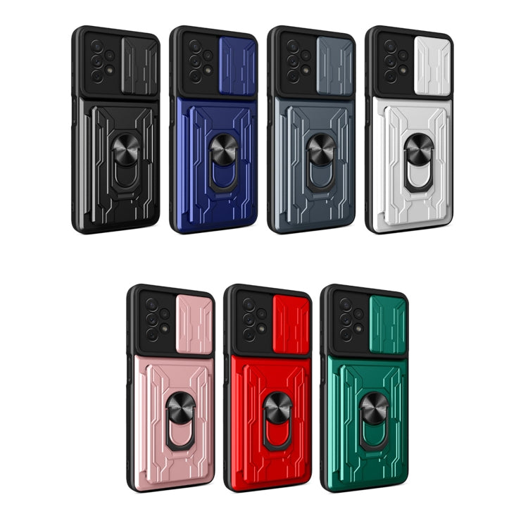 For Samsung Galaxy A13 4G Sliding Camshield Card Phone Case