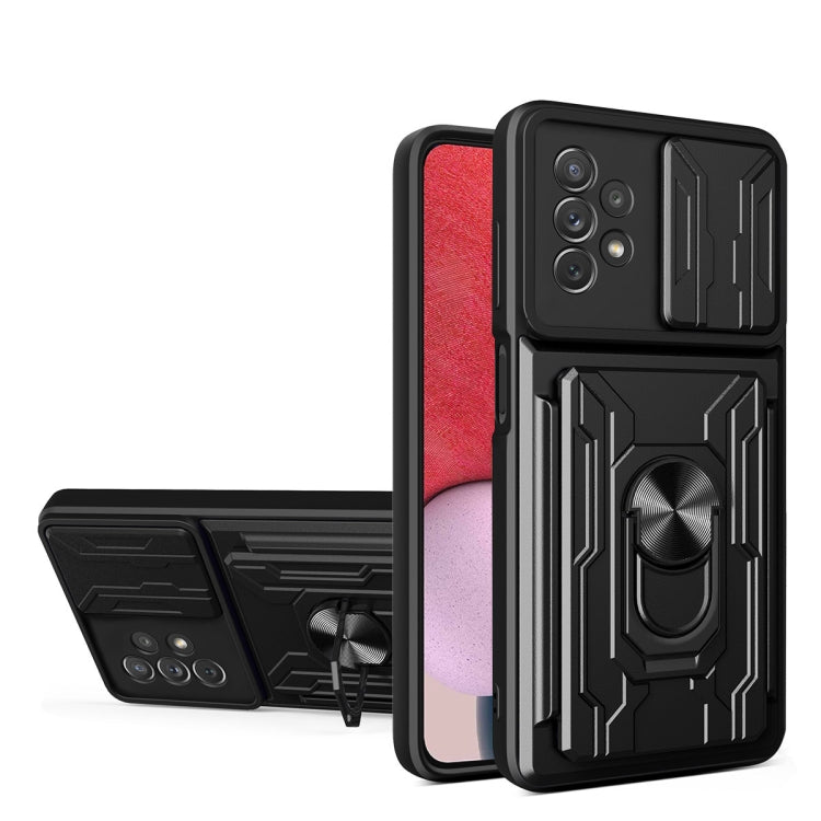 For Samsung Galaxy A13 4G Sliding Camshield Card Phone Case