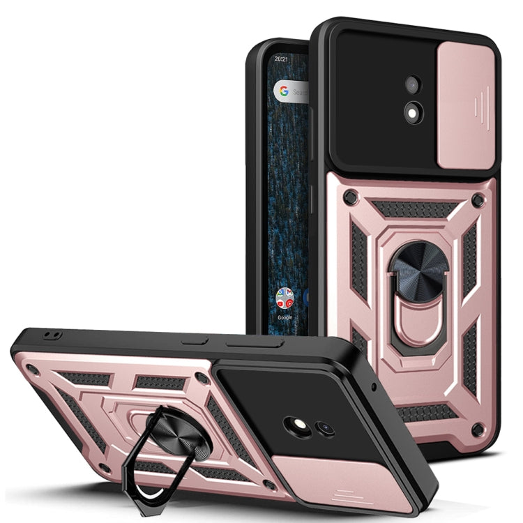 For Nokia C10 Sliding Camera Cover Design TPU+PC Phone Case