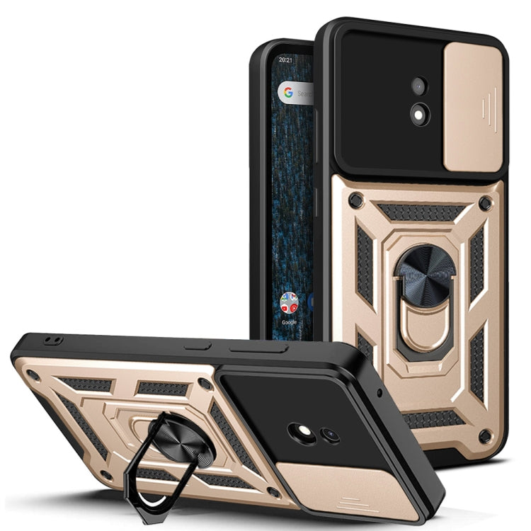 For Nokia C10 Sliding Camera Cover Design TPU+PC Phone Case