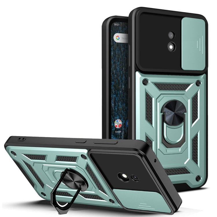 For Nokia C10 Sliding Camera Cover Design TPU+PC Phone Case
