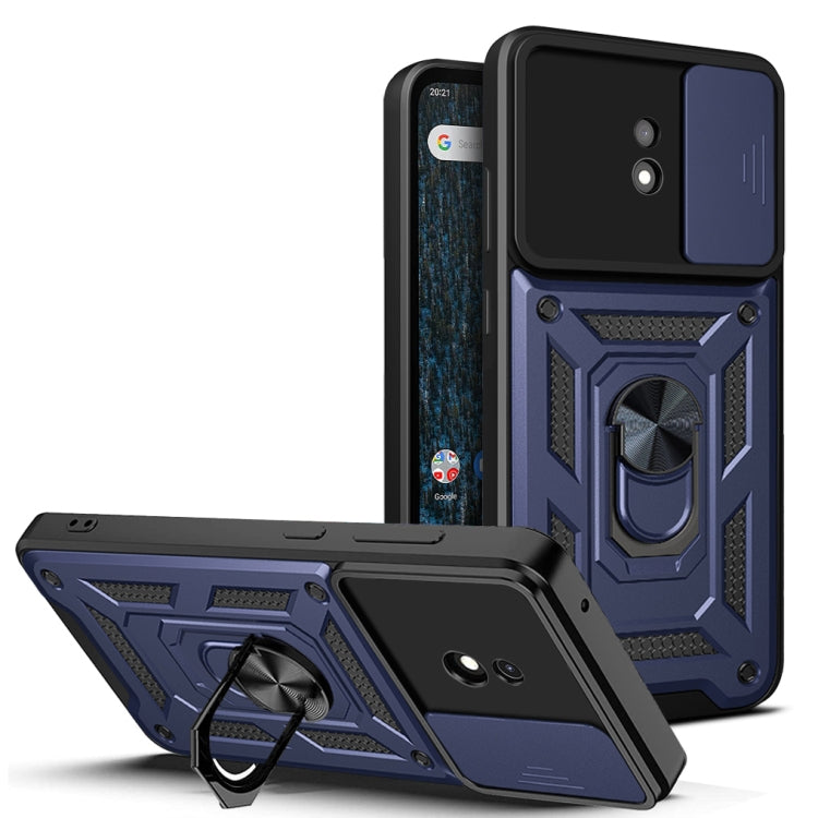 For Nokia C10 Sliding Camera Cover Design TPU+PC Phone Case