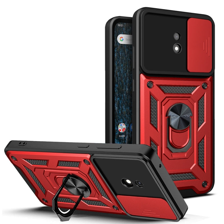 For Nokia C10 Sliding Camera Cover Design TPU+PC Phone Case