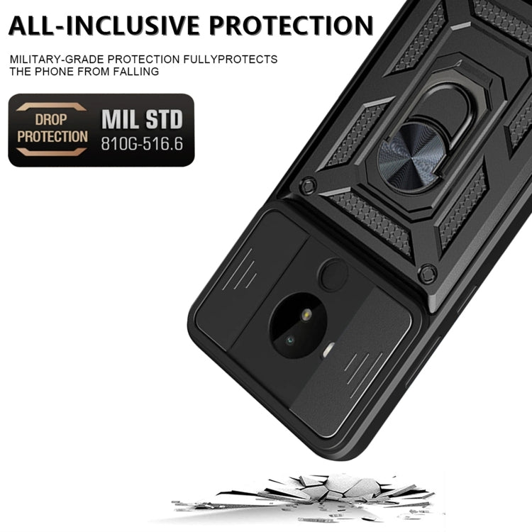 For Nokia C30 Sliding Camera Cover Design TPU+PC Phone Case