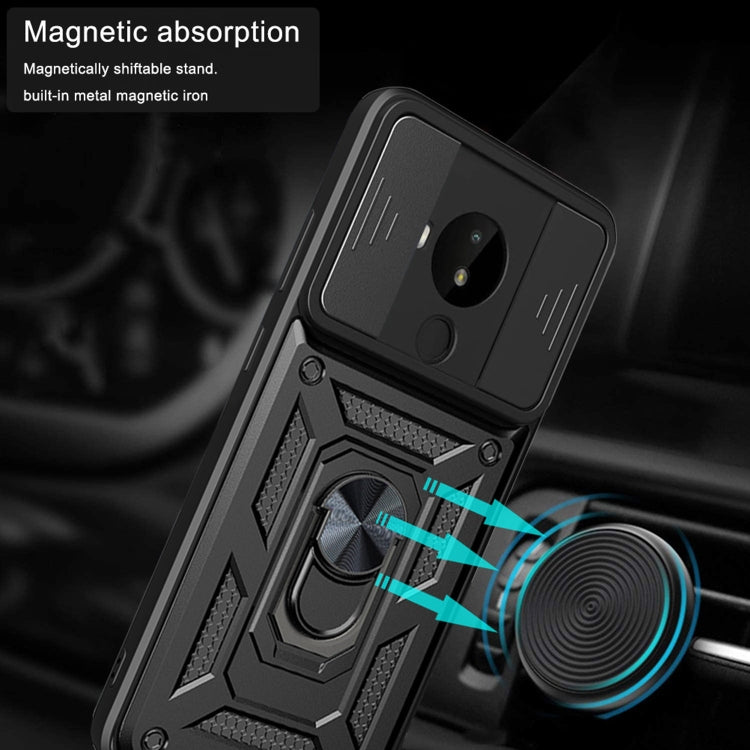 For Nokia C30 Sliding Camera Cover Design TPU+PC Phone Case