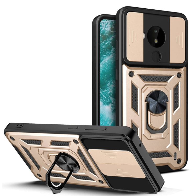 For Nokia C30 Sliding Camera Cover Design TPU+PC Phone Case