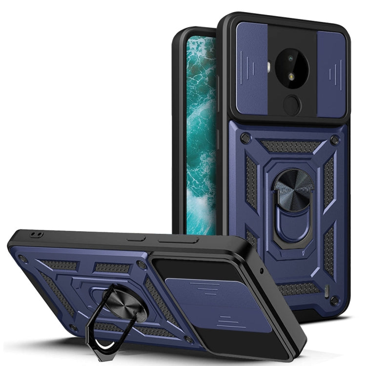 For Nokia C30 Sliding Camera Cover Design TPU+PC Phone Case