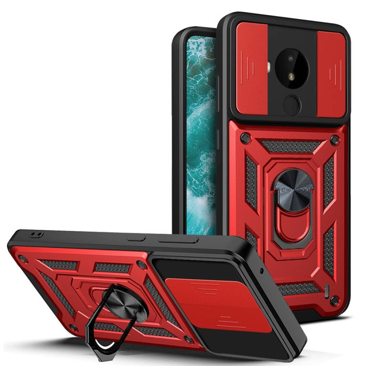 For Nokia C30 Sliding Camera Cover Design TPU+PC Phone Case