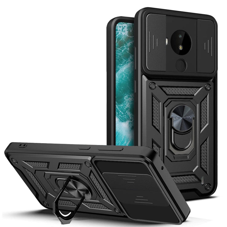 For Nokia C30 Sliding Camera Cover Design TPU+PC Phone Case