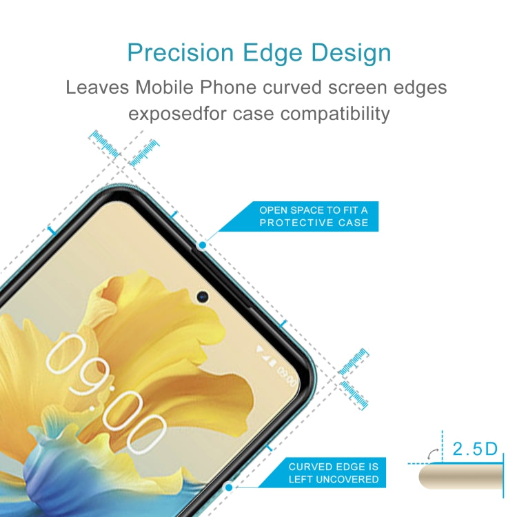 50 PCS 0.26mm 9H 2.5D Tempered Glass Film For Infinix Hot 11 2022