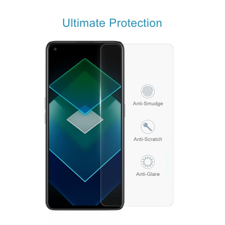 50 PCS 0.26mm 9H 2.5D Tempered Glass Film For OPPO K10 Pro
