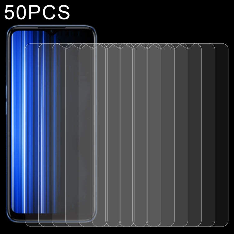50 PCS 0.26mm 9H 2.5D Tempered Glass Film For OPPO Realme Q5i