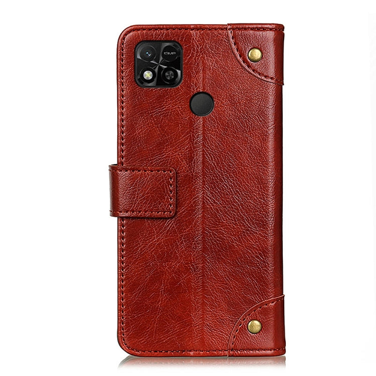 For Xiaomi Redmi 10A Copper Buckle Nappa Texture Horizontal Flip Leather Phone Case