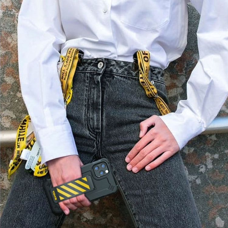 For iPhone 11 Pro TGVIS Explore Series Colorful Shockproof Protective Case with Bracelet