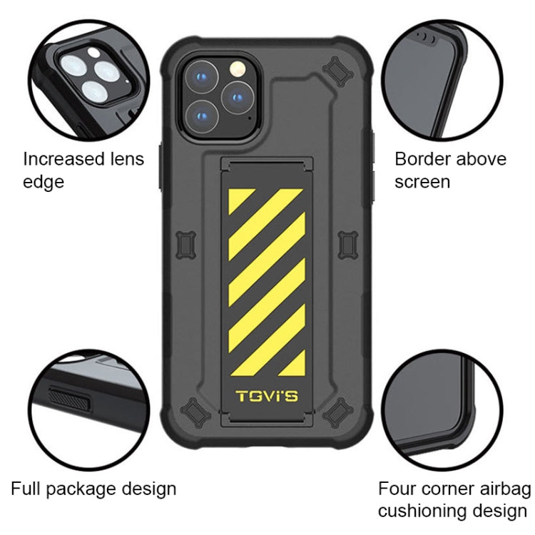 For iPhone 11 Pro Max TGVIS Explore Series Colorful Shockproof Protective Case with Bracelet