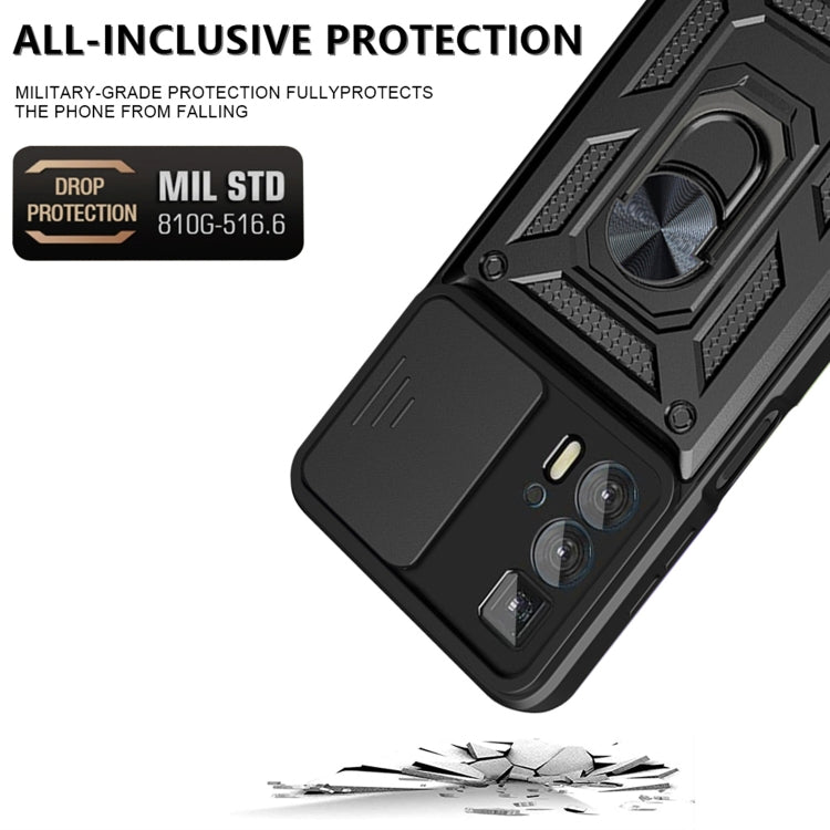 For Motorola Edge 20 Pro Sliding Camera Cover Design TPU+PC Phone Case