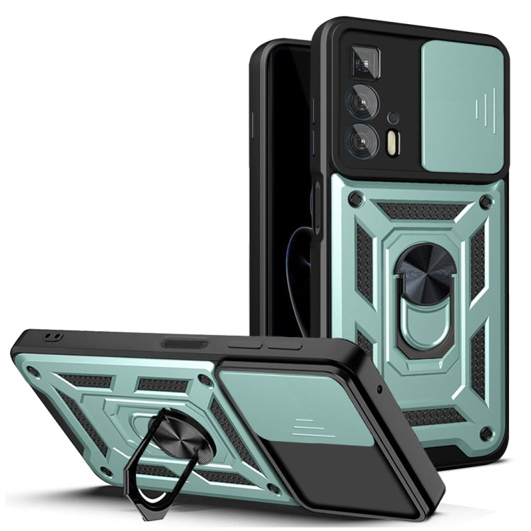 For Motorola Edge 20 Pro Sliding Camera Cover Design TPU+PC Phone Case