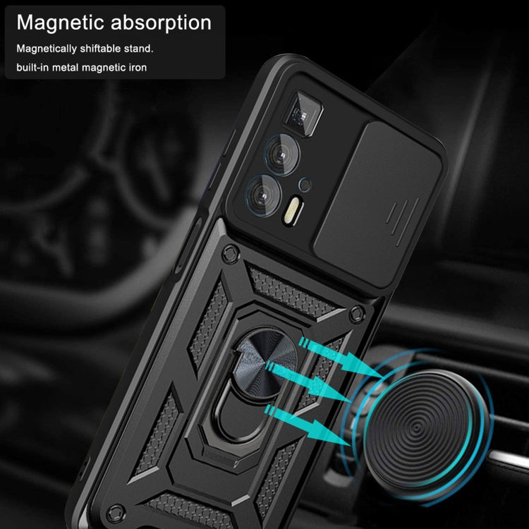 For Motorola Edge 20 Pro Sliding Camera Cover Design TPU+PC Phone Case